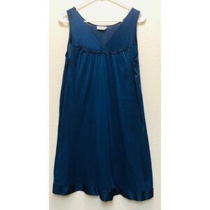 Vintage Vanity Fair Nightgown Womens Size Medium Navy Blue Retro 90s Style Moody